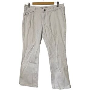 One 5 One White Bling Bootcut Jeans